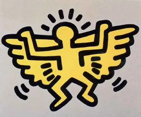 Siebdruck Haring - Icons (Angel)