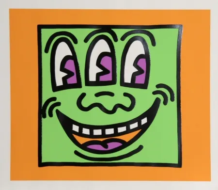Siebdruck Haring - Icons - Three Eyes