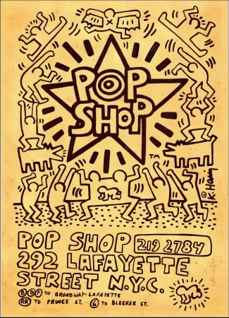 Keine Technische Haring - Original Illustration for Pop Shop Poster III
