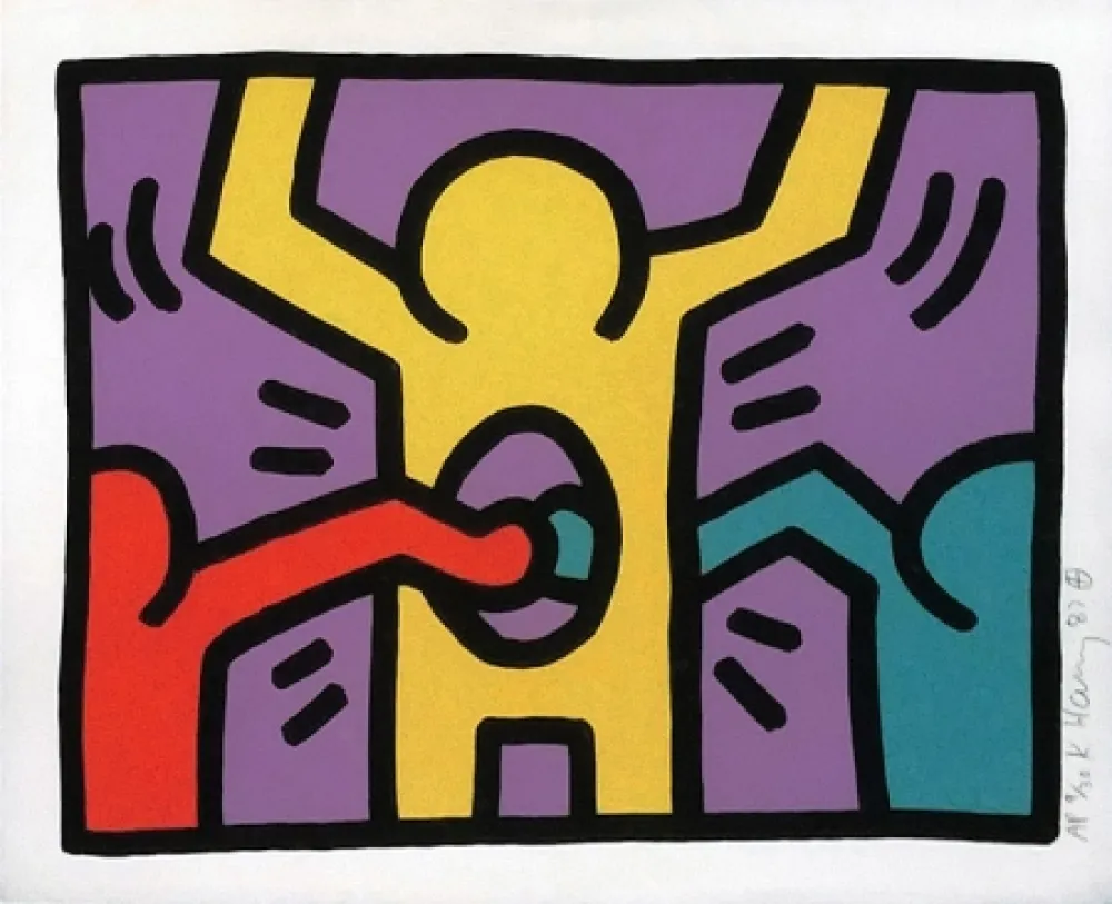 Siebdruck Haring - POP SHOP I (1)