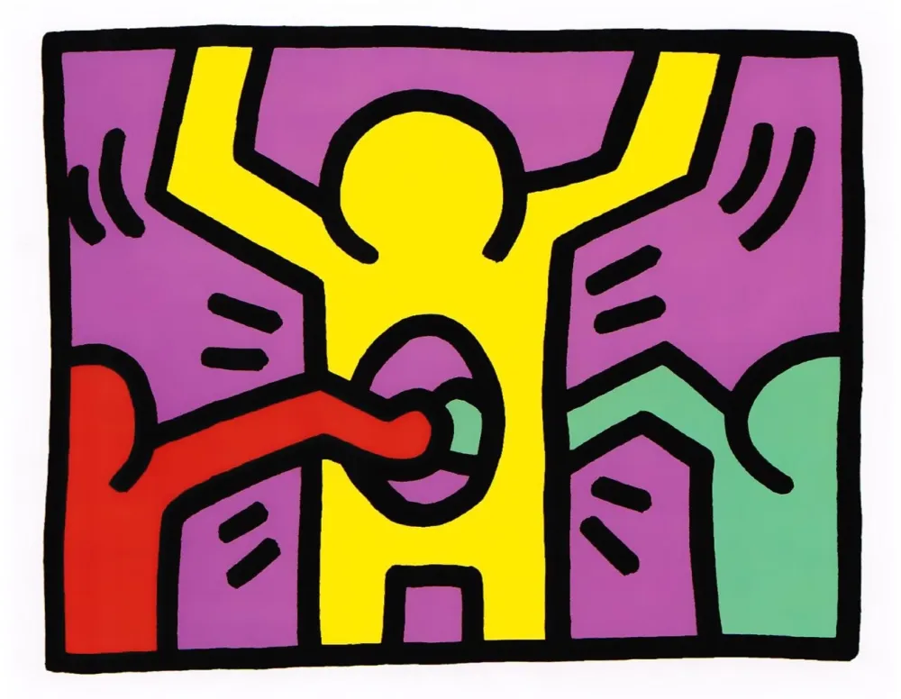 Siebdruck Haring - Pop Shop I (C)