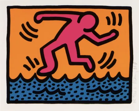 Siebdruck Haring - Pop Shop II (C)