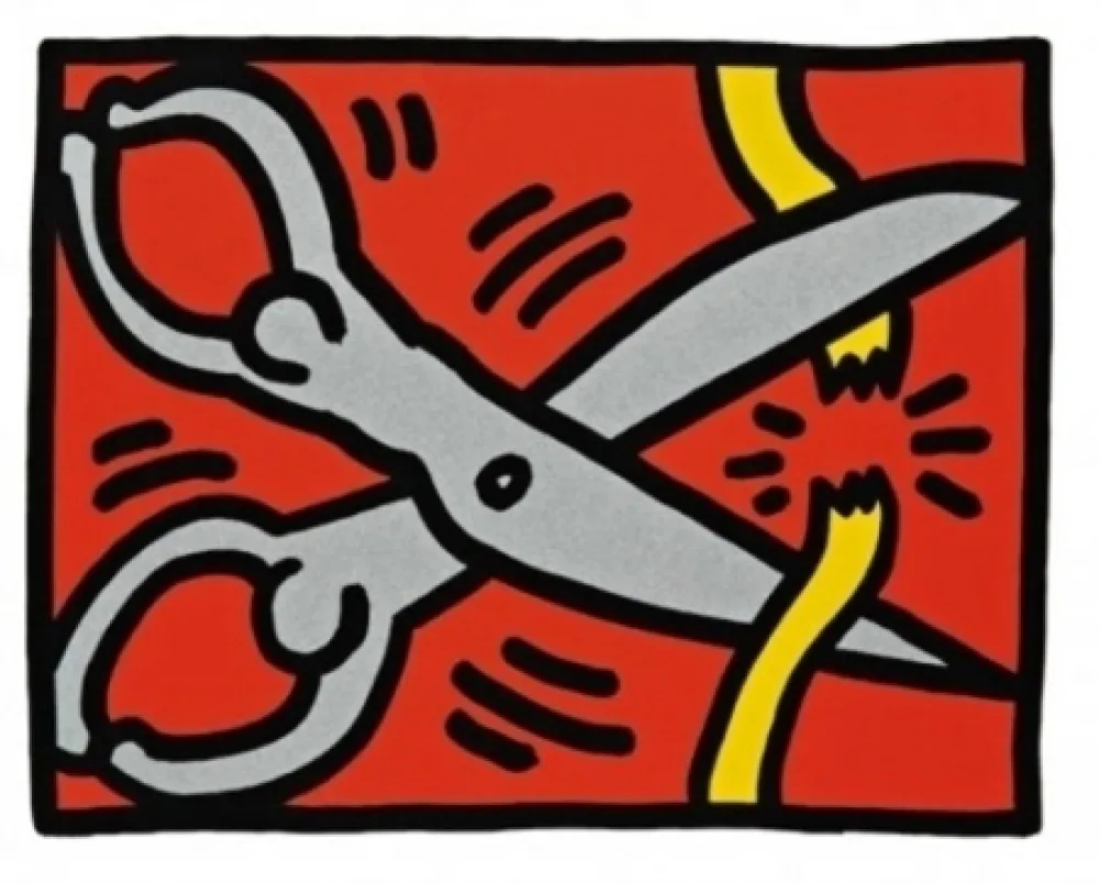 Siebdruck Haring - Pop Shop III B