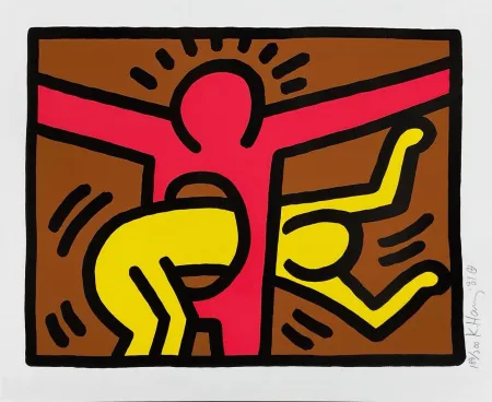 Siebdruck Haring - Pop Shop IV (C)