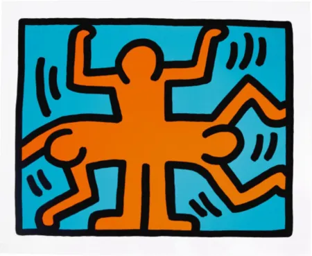 Siebdruck Haring - Pop Shop VI