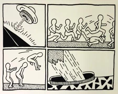 Siebdruck Haring - The Blueprint Drawings #3