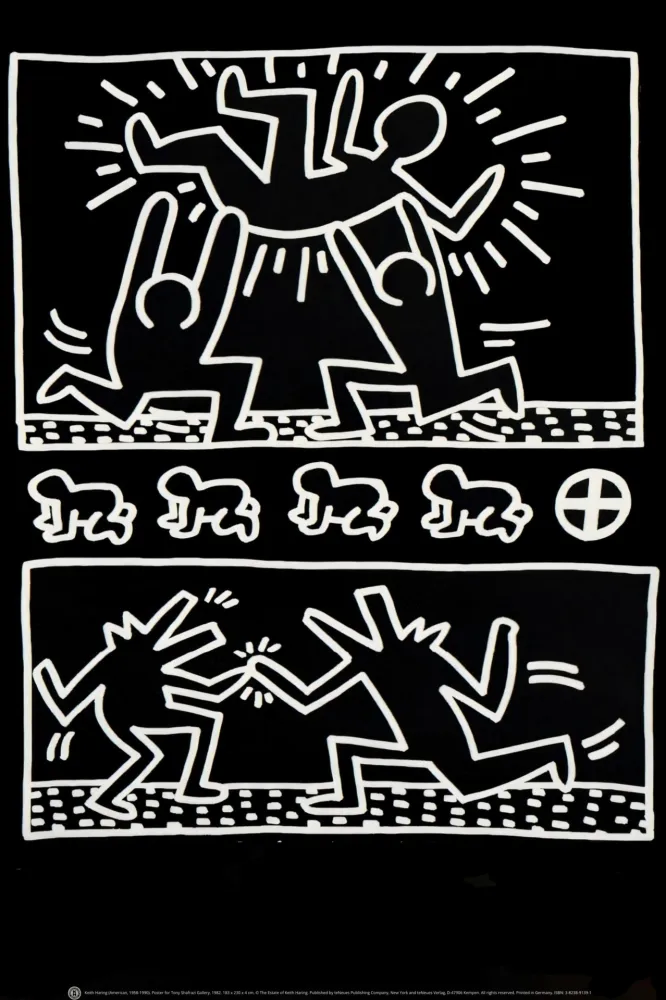 Siebdruck Haring - Tony Shafrazi Poster