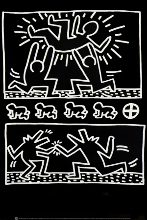 Siebdruck Haring - Tony Shafrazi Poster