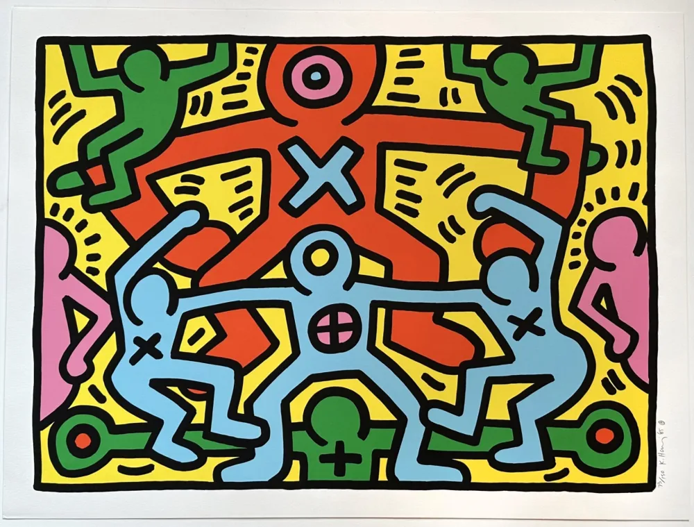 Siebdruck Haring - Untitled