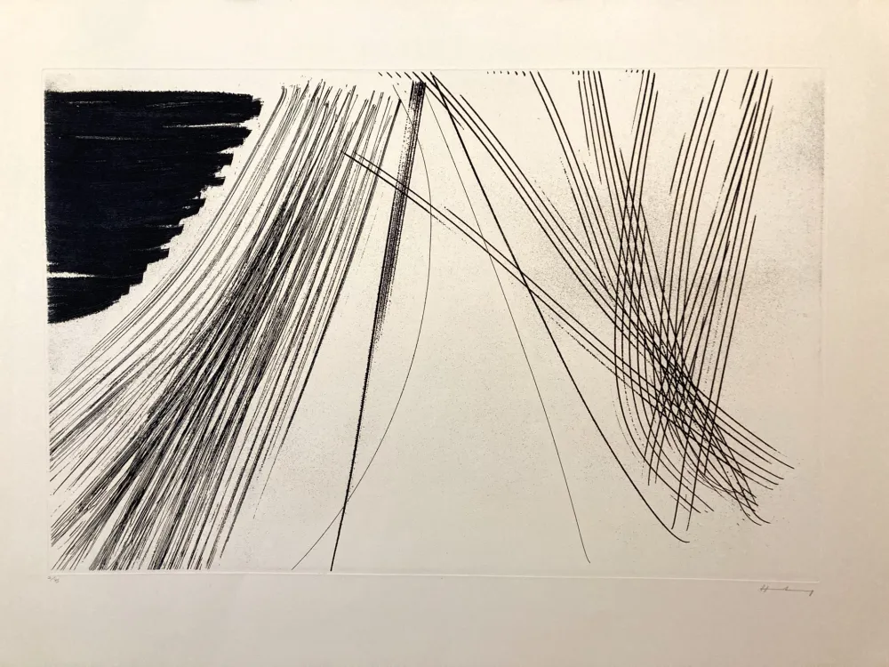 Radierung Hartung - Eau-forte signé et numérotée 