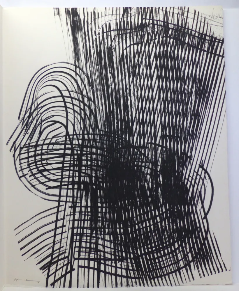 Radierung Hartung - Eau-forte sur vélin d'Arches. 1973. Signée