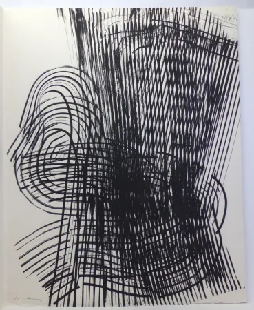 Radierung Hartung - Eau-forte sur vélin d'Arches. 1973. Signée