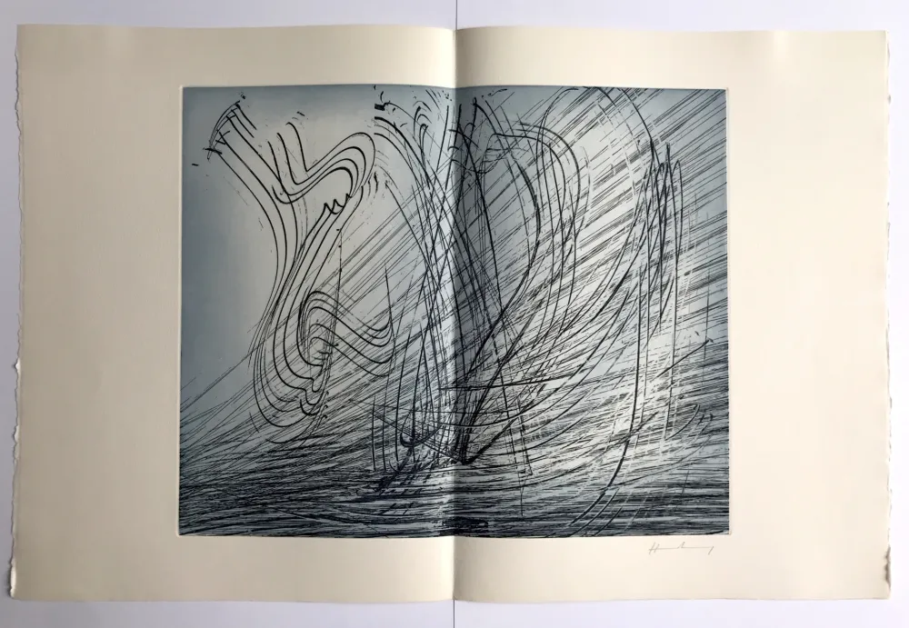 Radierung Hartung - GM 1973-10 / Élégie des Alizés pl. II