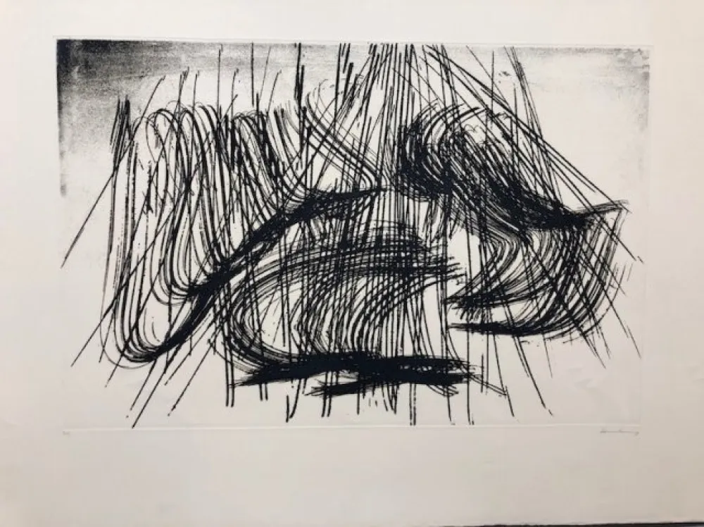 Radierung Hartung - Las Estampas de la Cometa