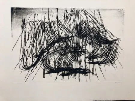 Radierung Hartung - Las Estampas de la Cometa