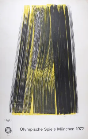 Lithographie Hartung - Olympische Spiele München, 1972 - Hand-signed