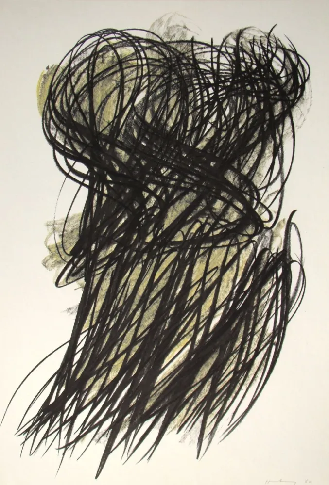 Lithographie Hartung - Pastel P. 1960-166