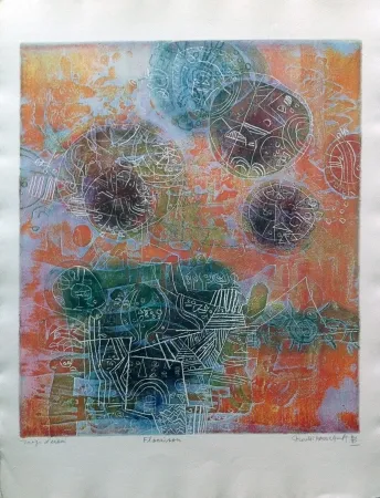 Radierung Und Aquatinta Hasegawa - Floraison