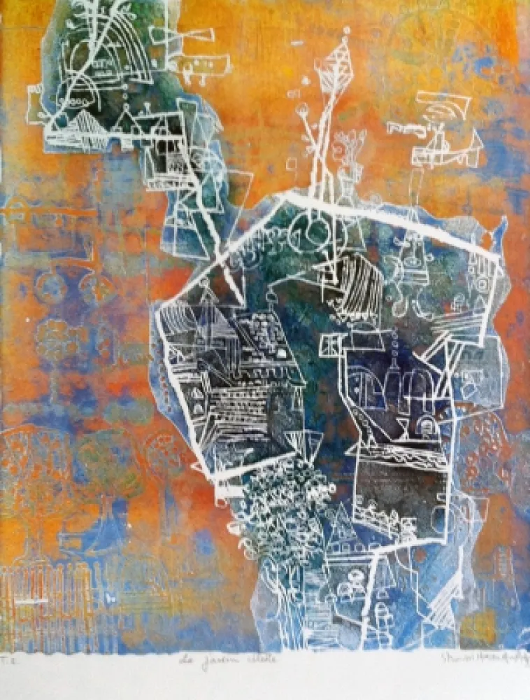 Radierung Und Aquatinta Hasegawa - Le jardin céleste