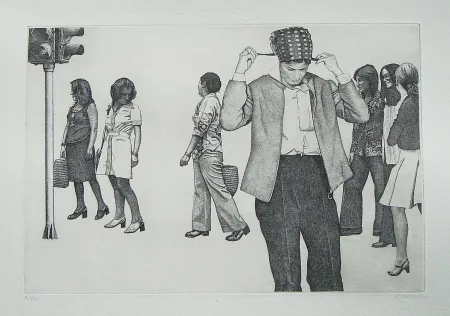 Radierung Häsler - Titre inconnu