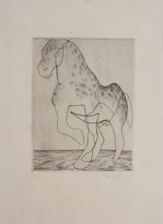 Radierung Hayter - Big horse