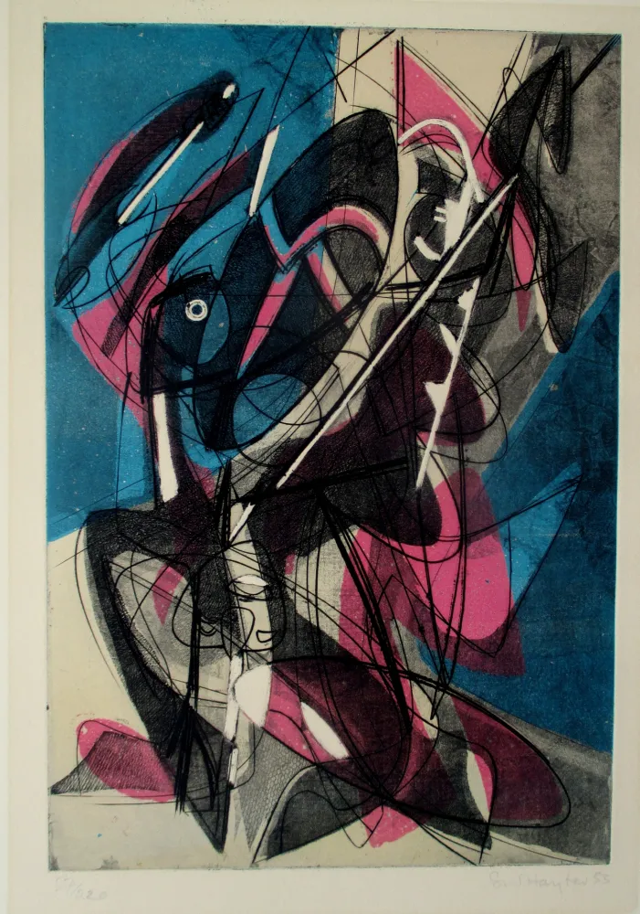 Radierung Und Aquatinta Hayter - Combat