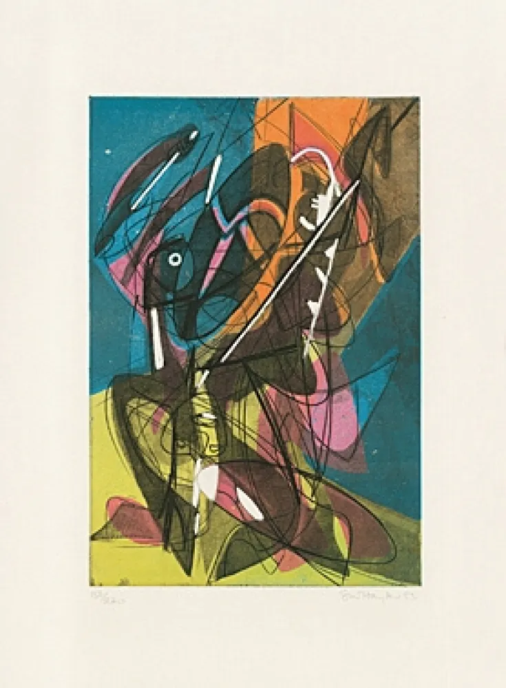 Radierung Und Aquatinta Hayter - Combat