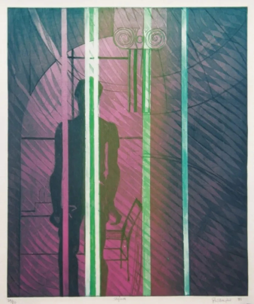 Radierung Hayter - Figure