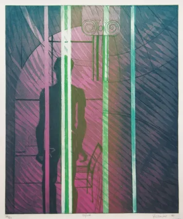 Radierung Hayter - Figure