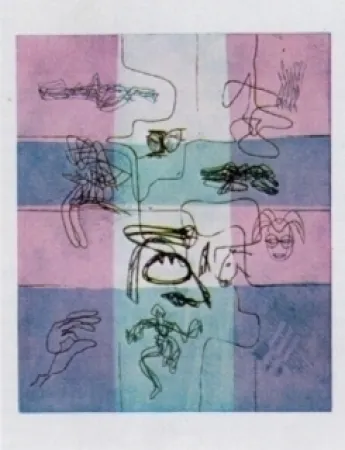 Radierung Und Aquatinta Hayter - Hommage à Penrose