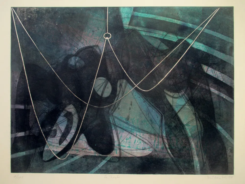 Radierung Und Aquatinta Hayter - La noyée