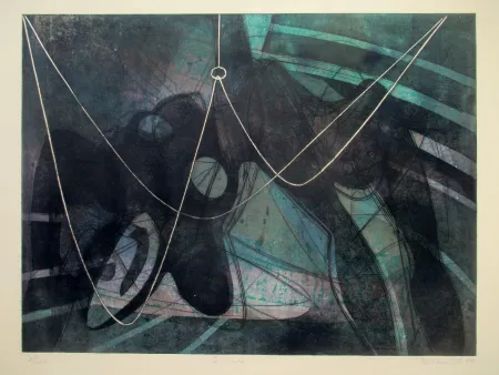 Radierung Und Aquatinta Hayter - La noyée