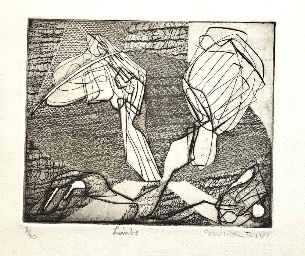 Radierung Hayter - Limbs