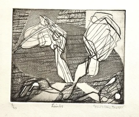 Radierung Hayter - Limbs