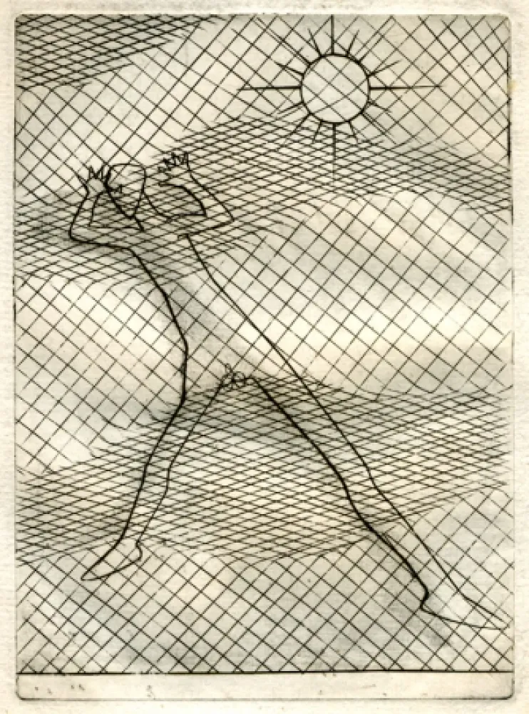 Radierung Hayter - Metamorphosis of Love (Faust's Metamorphosis)