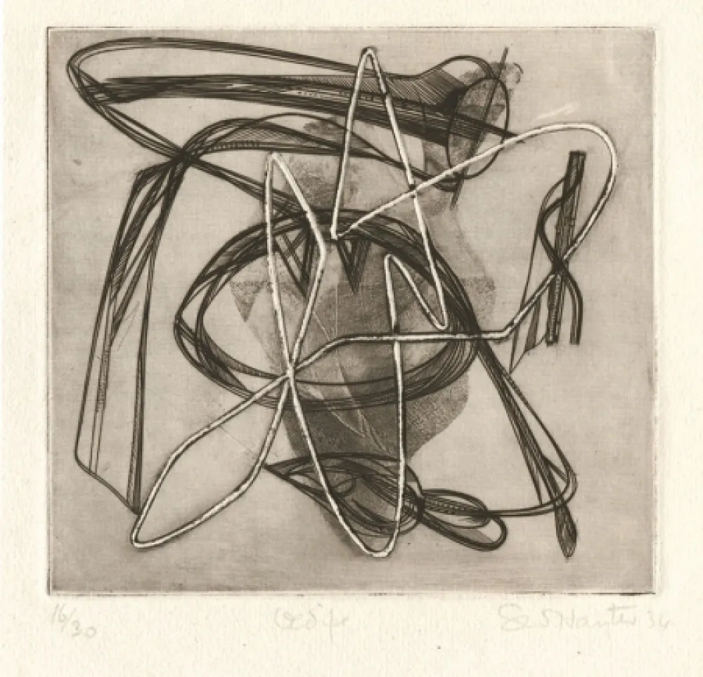 Radierung Hayter - Oedipe (Oedipus)