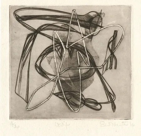 Radierung Hayter - Oedipe (Oedipus)