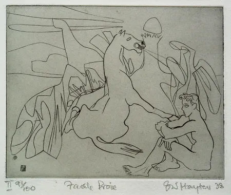 Radierung Hayter - Untitled (Facile Proie)
