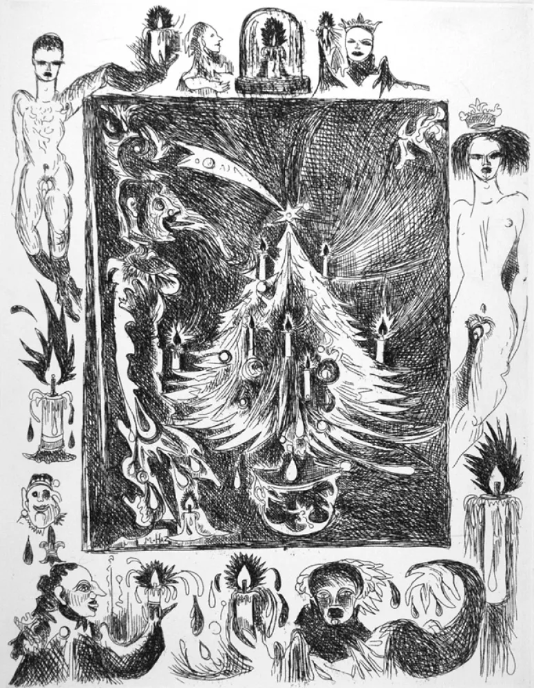 Radierung Haz - Albero di Natale