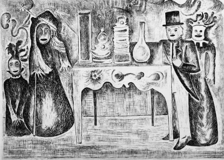 Radierung Haz - Gli antiquari