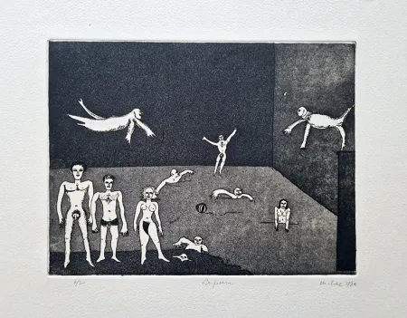 Radierung Haz - La piscina