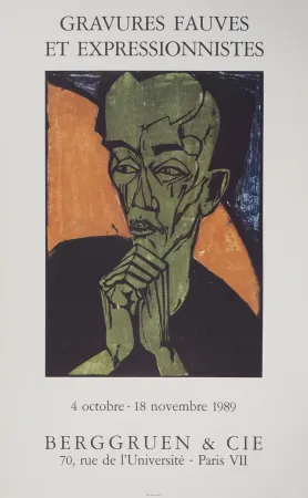 Illustriertes Buch Heckel - Expressionisme, Portrait d'Homme
