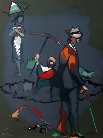 Lithographie Helion - Sans titre