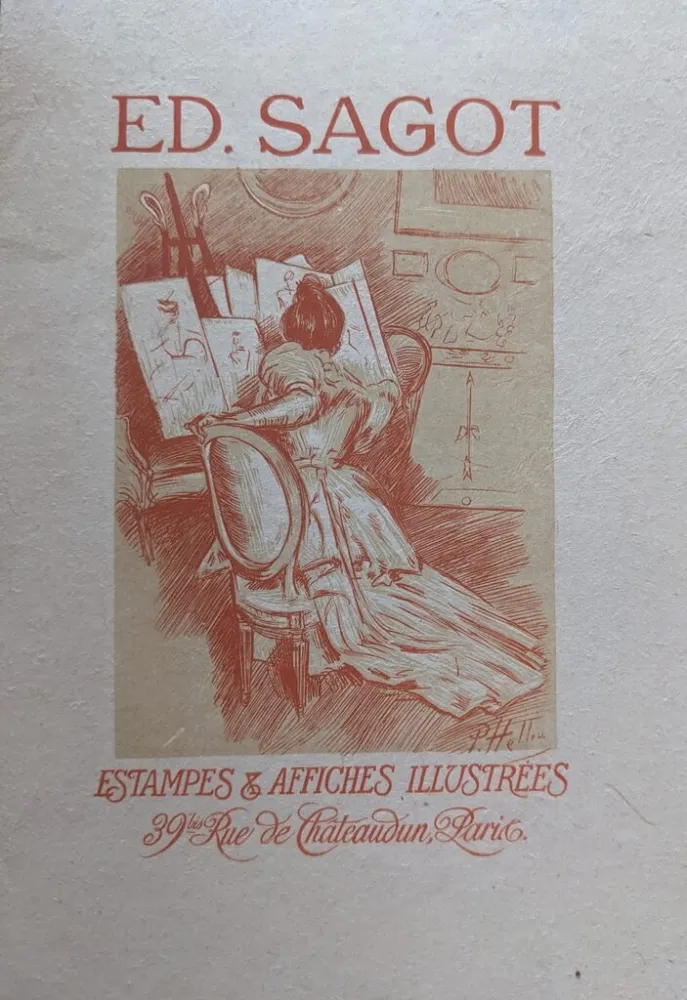 Radierung Helleu - Edmond Sagot. Estampes & Affiches Illustrées