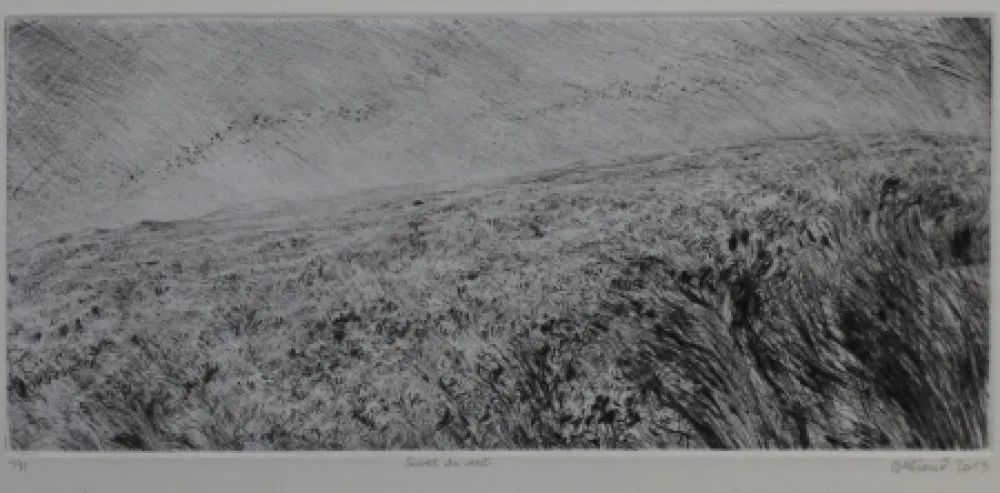 Kaltnadelradierung Henry - Secret du vent