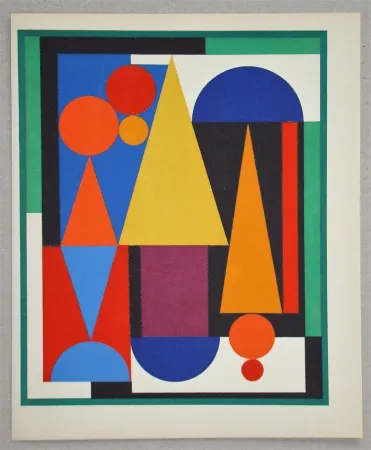 Siebdruck Herbin - Composition Fleur Fruit