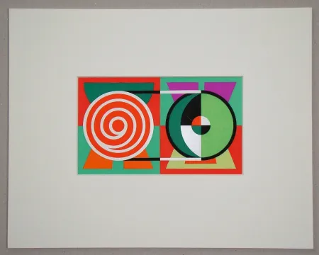 Siebdruck Herbin - Minuit - 1953 