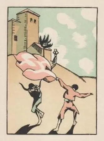 Holzschnitt Hermann-Paul - Douze dessins pour amour de Goya, composés et gravés par Hermann-Paul