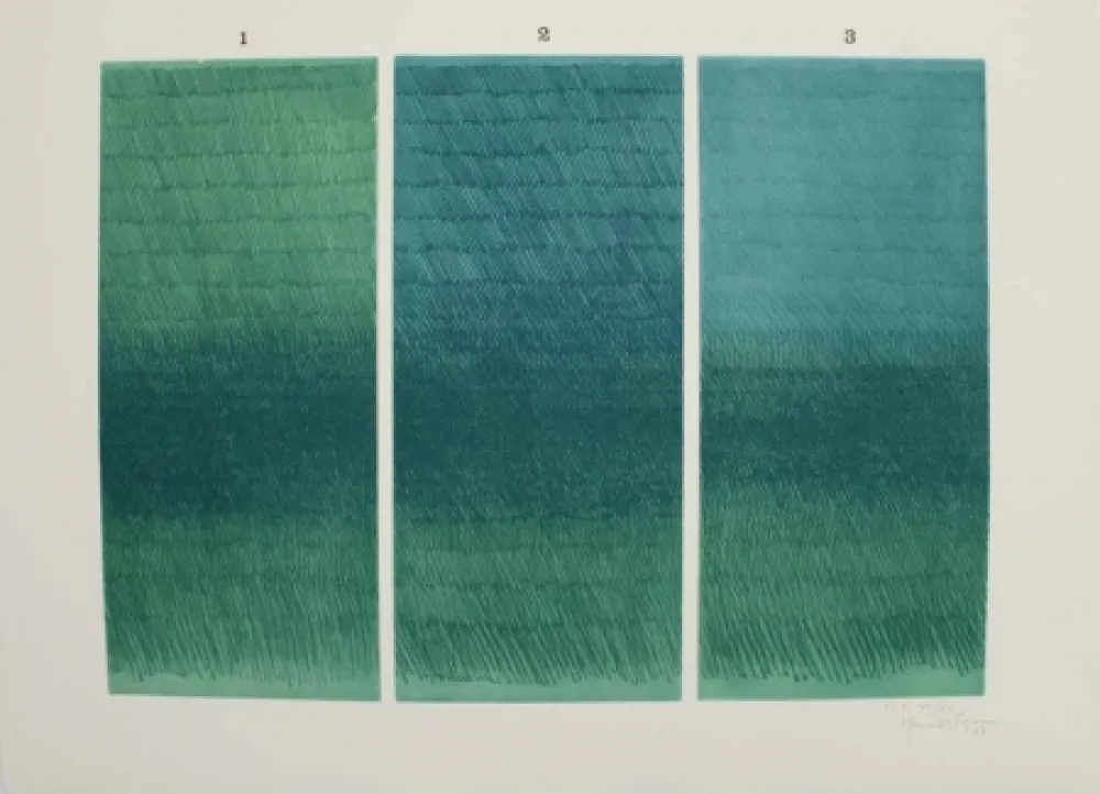 Radierung Und Aquatinta Hernandez Pijuan - 1-2-3