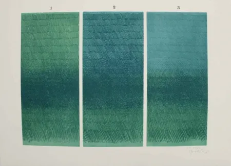 Radierung Und Aquatinta Hernandez Pijuan - 1-2-3